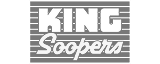 King Soopers logo in black and white
