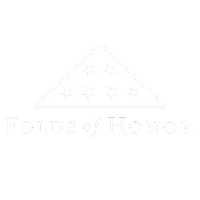 White square with a black border on a white background