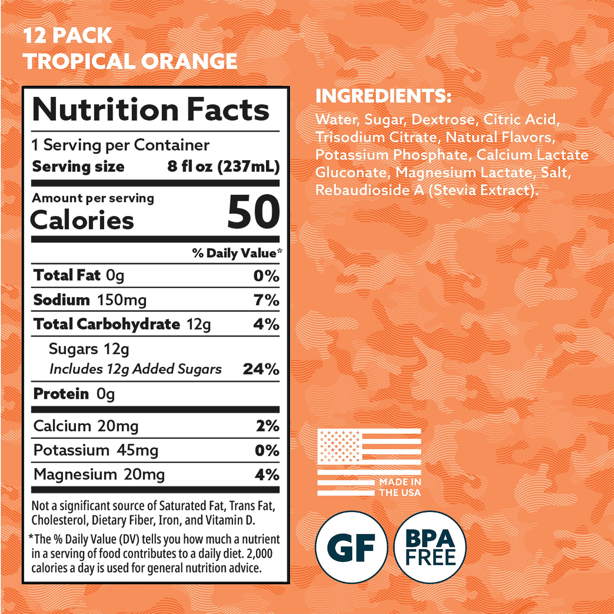 Tropical Orange Liquid Pouch Case