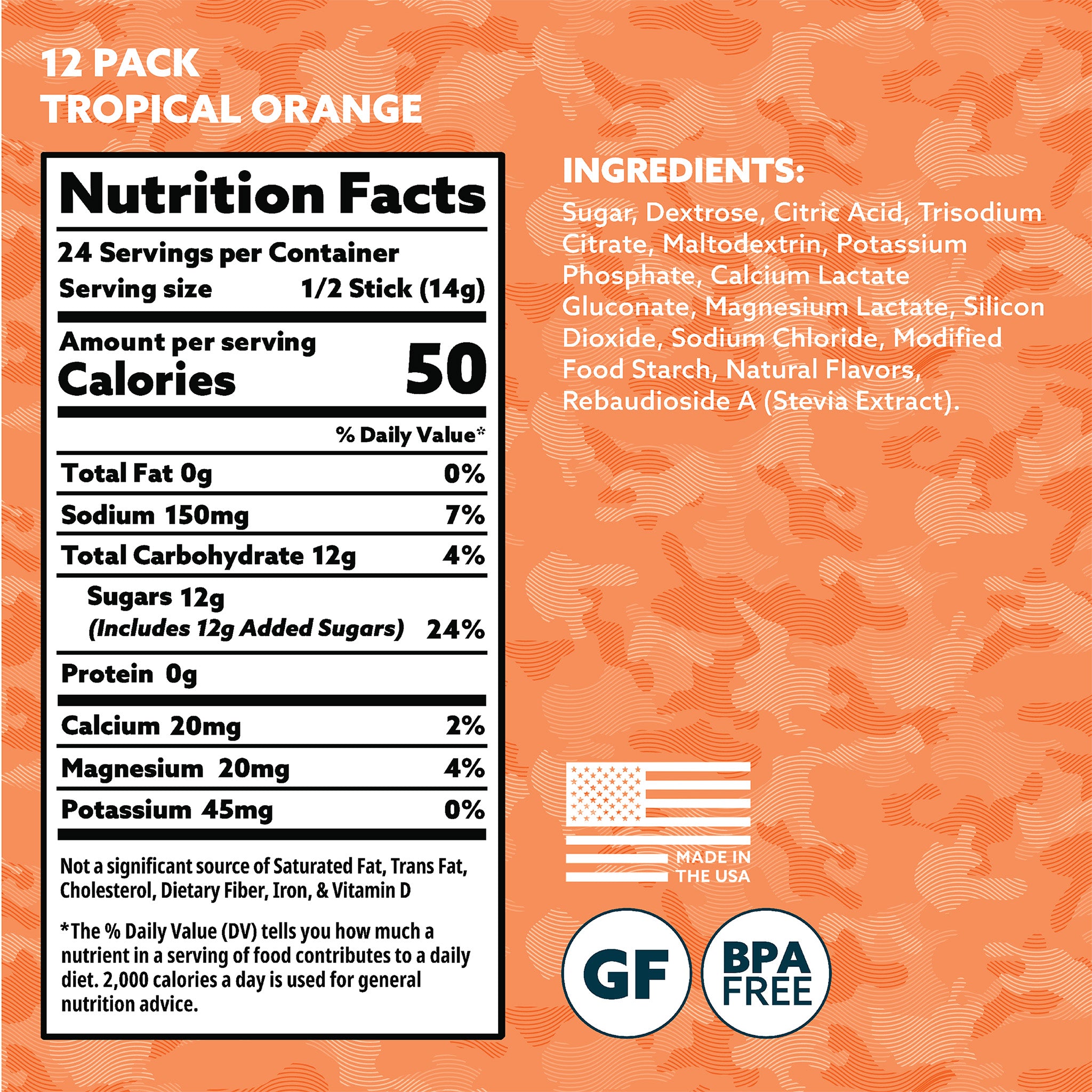 Tropical Orange  Powder Stick Pack