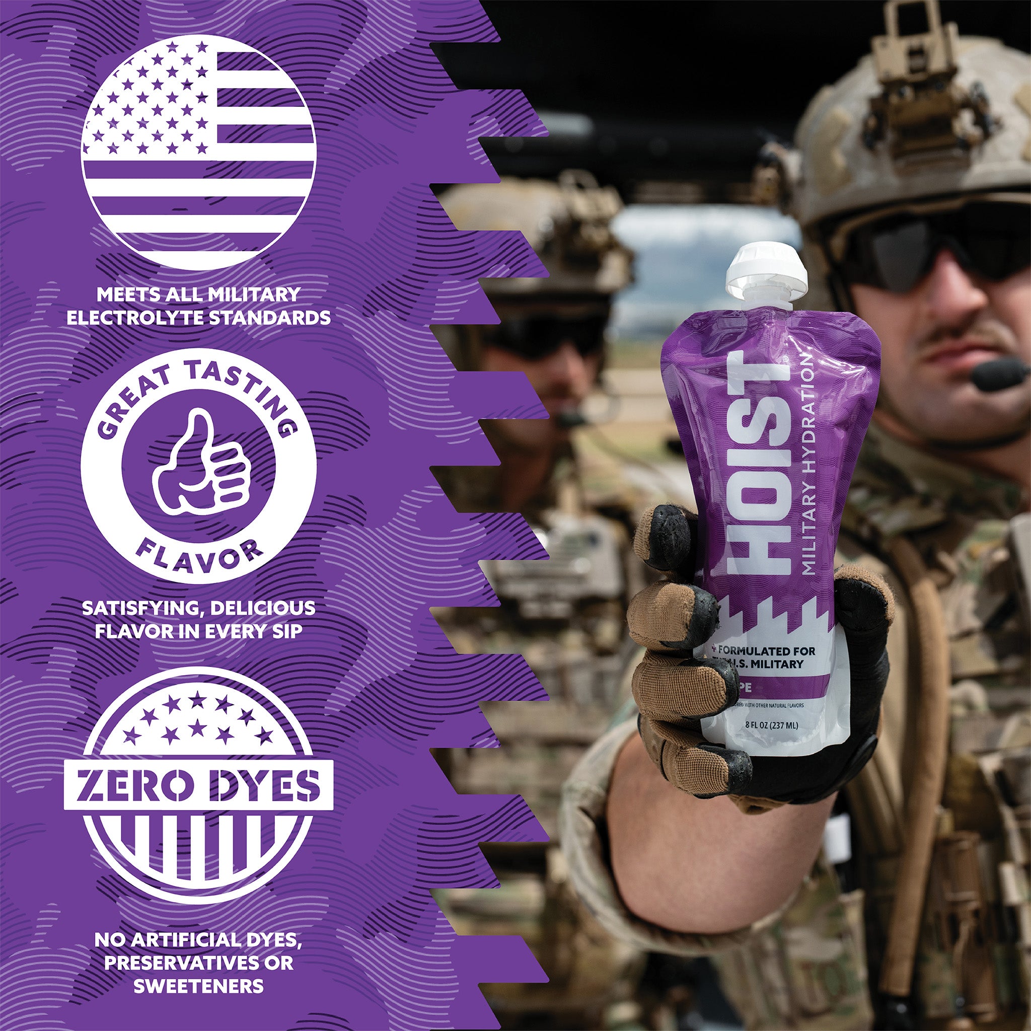 Army Hydration Powder Rice Liquid Electrolyte Pouches | Instant Hydration – HOIST