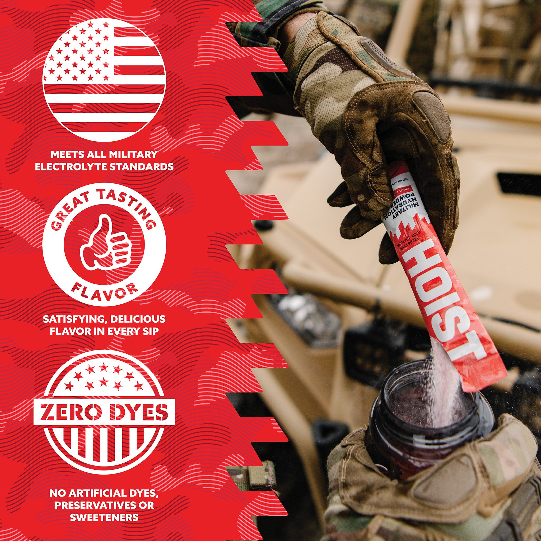 Army Hydration Powder Rice MILITARY HYDRATION POWDER STICKS – HOIST